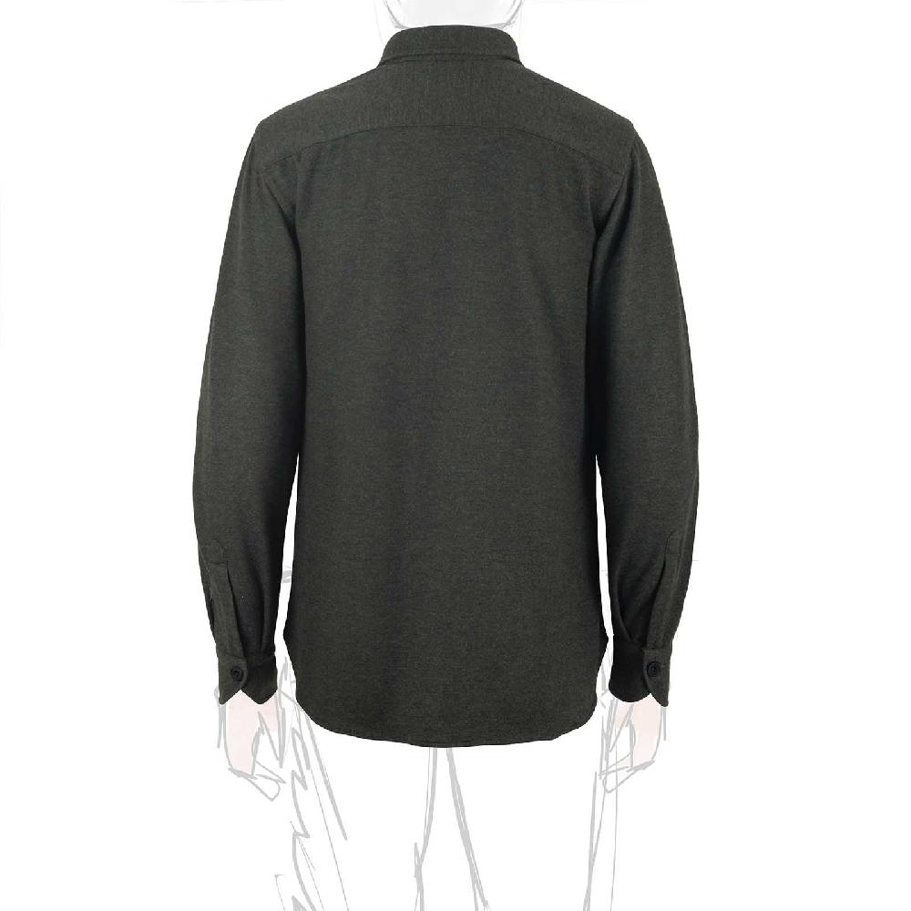 Rubinacci Overshirt in cashmere verde Qualità