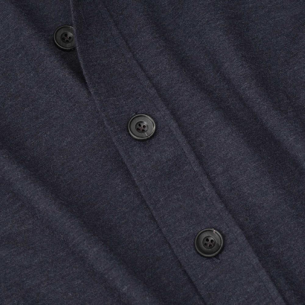 Rubinacci Overshirt in cashmere blu Vendita