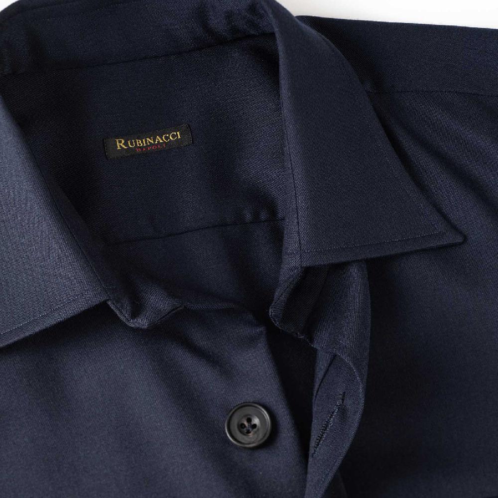 Rubinacci Sahariana in cashmere blu Pezzi Unici