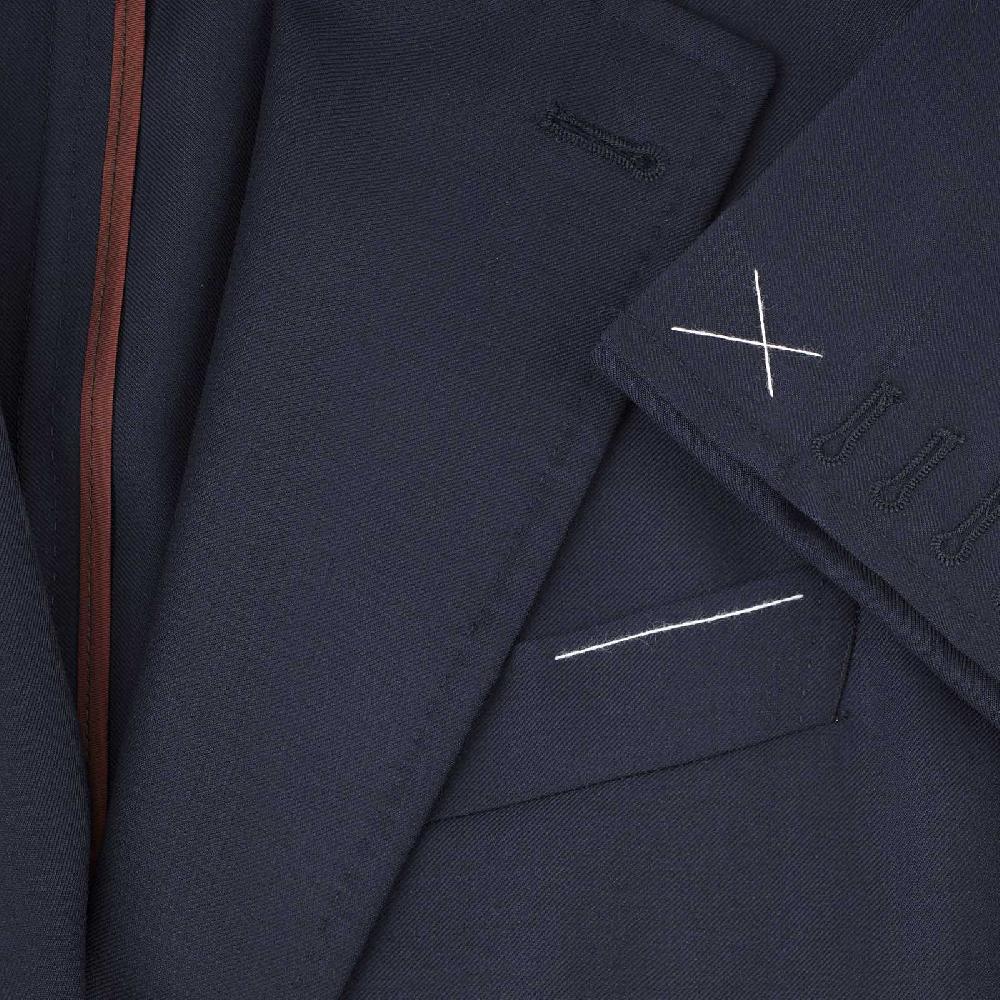 Rubinacci Giacca in Lana “Green Certified” blu Shopping Online