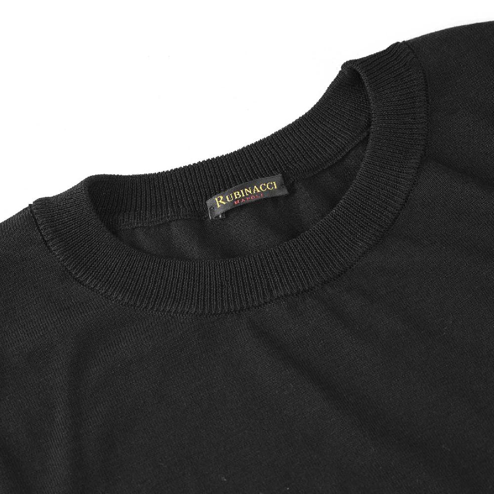 Rubinacci T-Shirt cotone nera Prezzo Ridotto