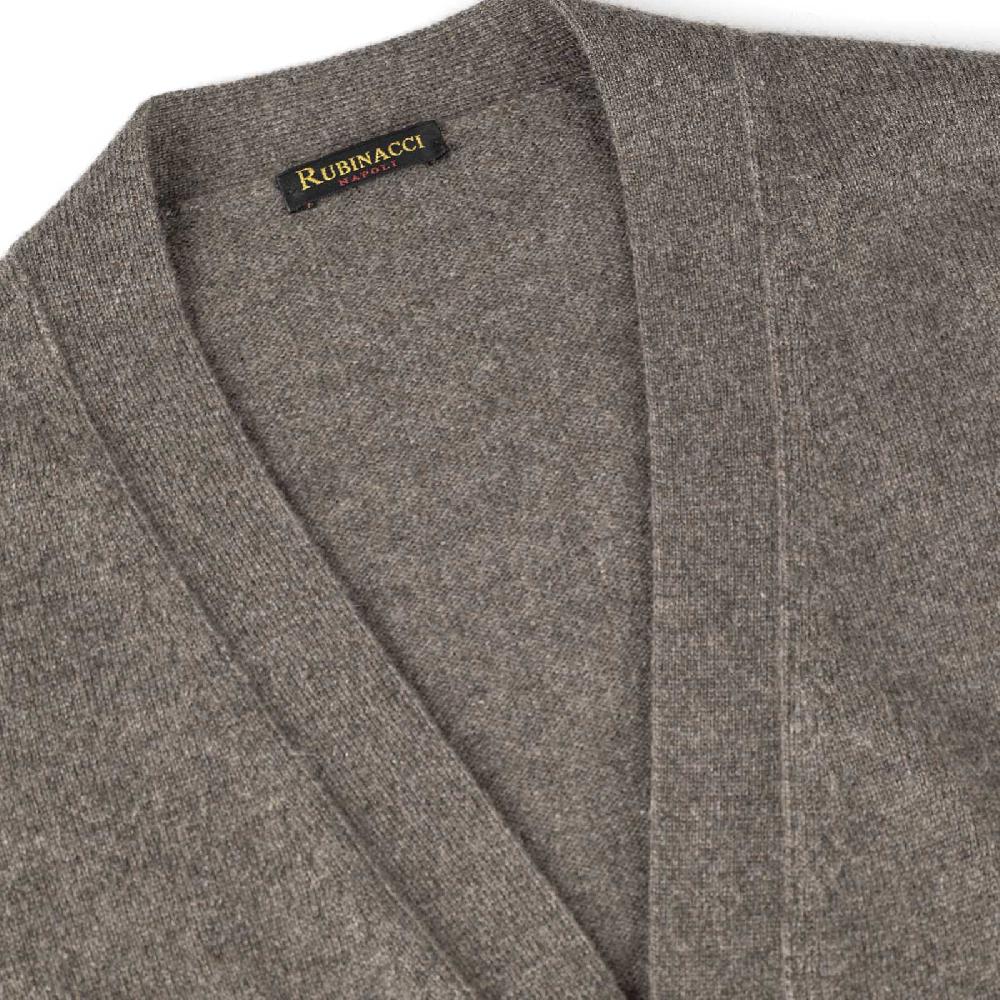 Rubinacci Gilet in cashmere fango Novità