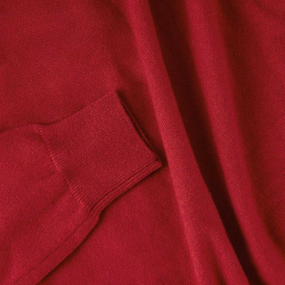 Rubinacci Girocollo in cashmere rosso Presa