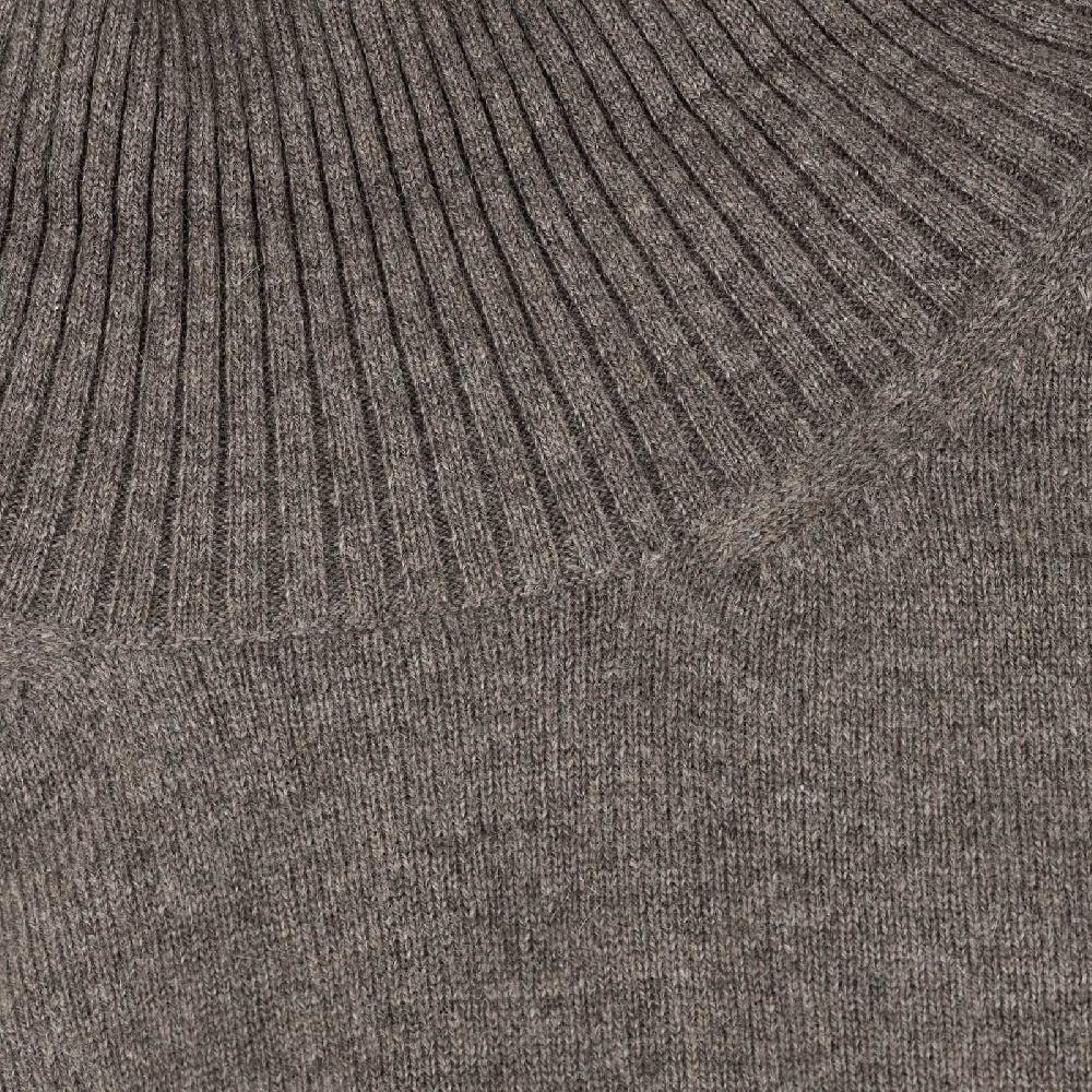 Rubinacci Collo alto in cashmere fango Hotsell
