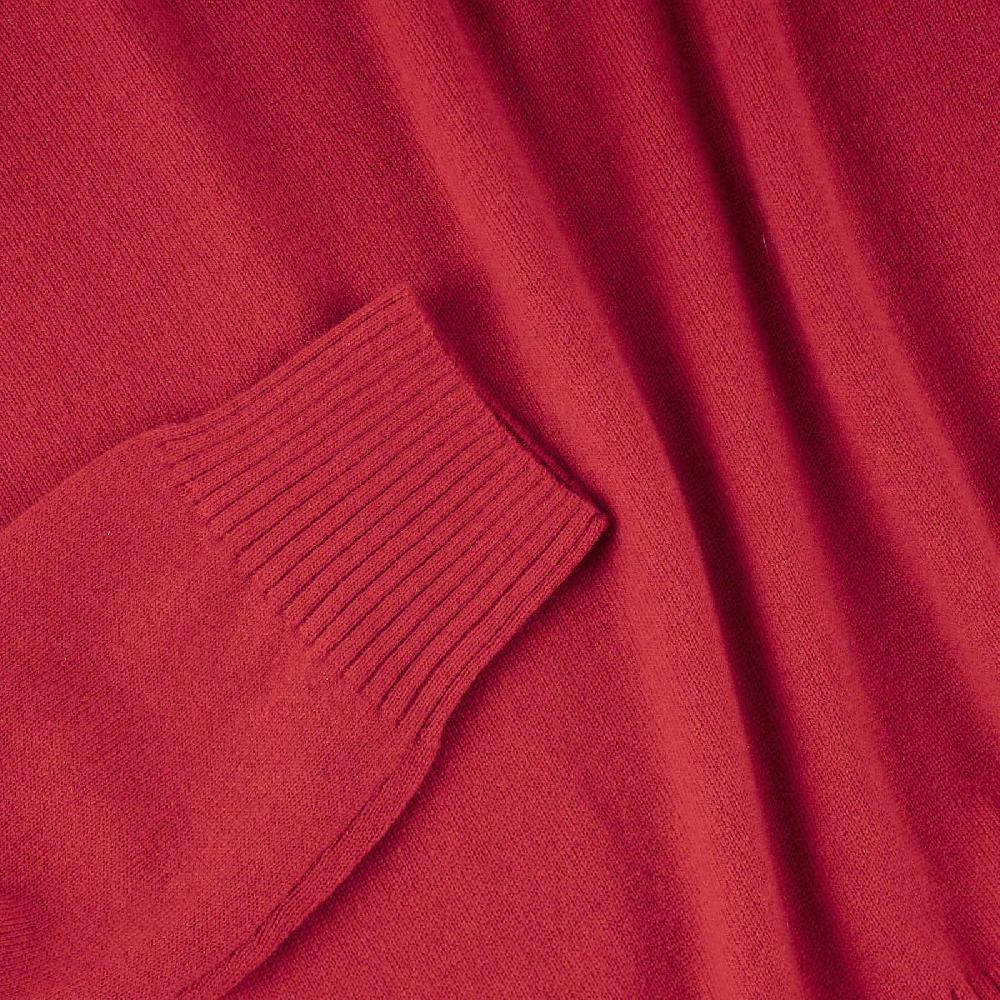 Rubinacci Collo alto in cashmere rosso Outlet