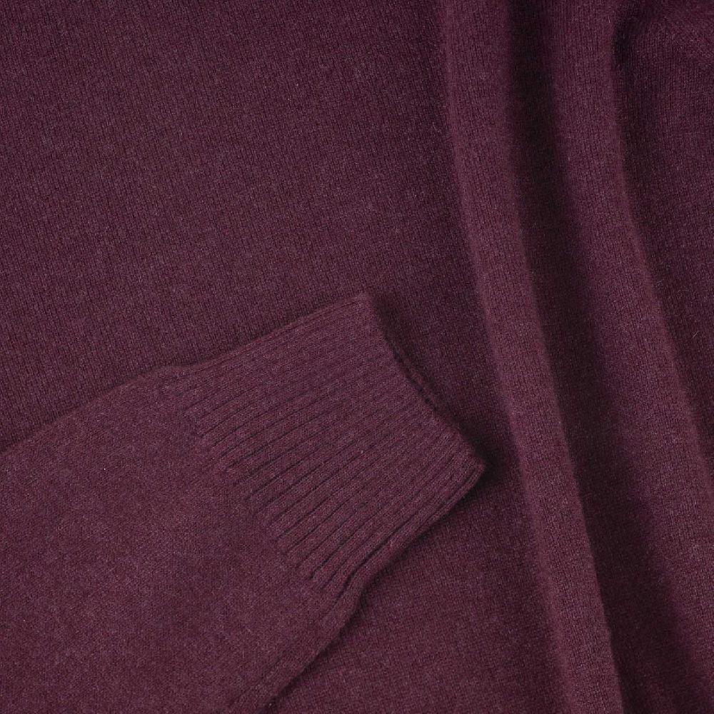 Rubinacci Collo alto in cashmere bordeaux In Vendita