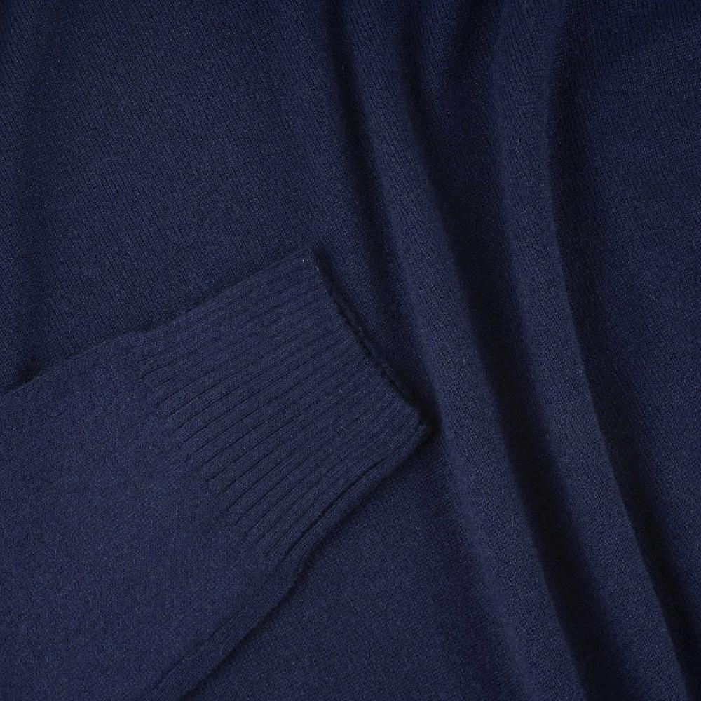 Rubinacci Collo alto in cashmere blu Saldi