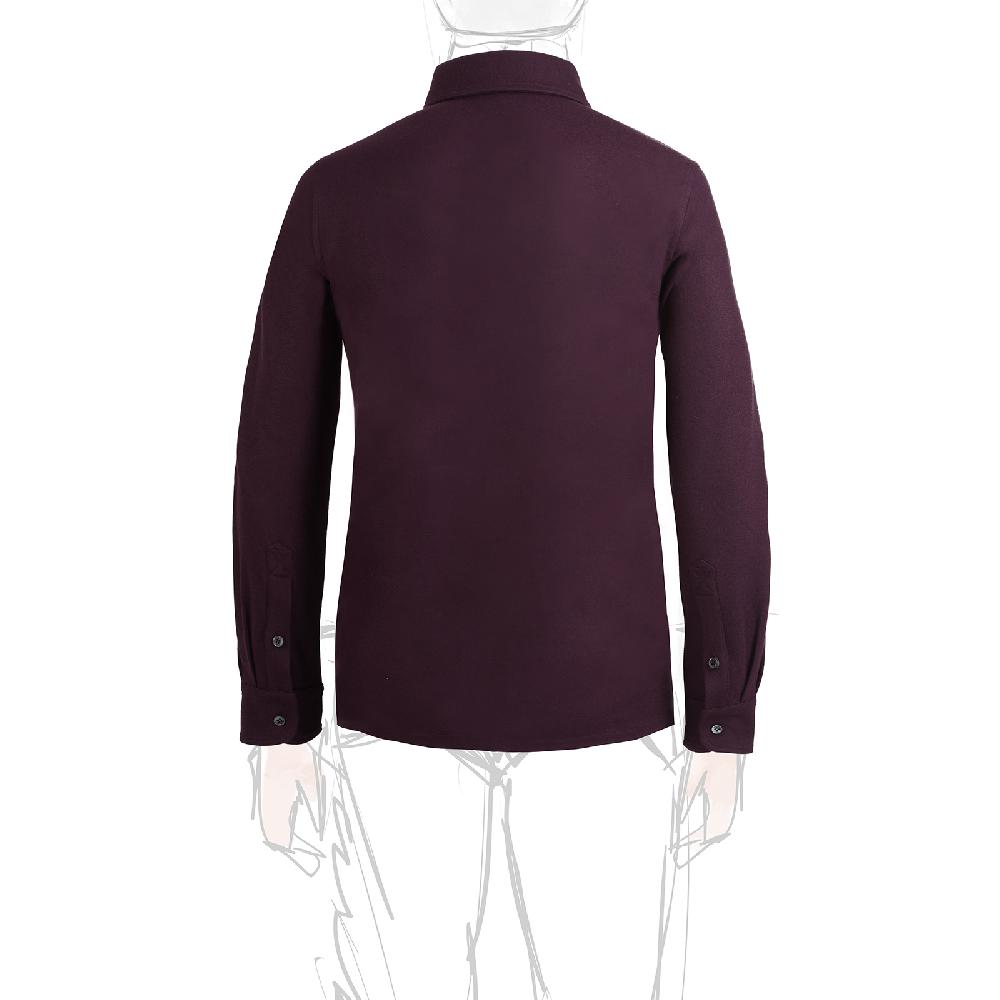 Rubinacci Camicia in cashmere vino Vendita Economica