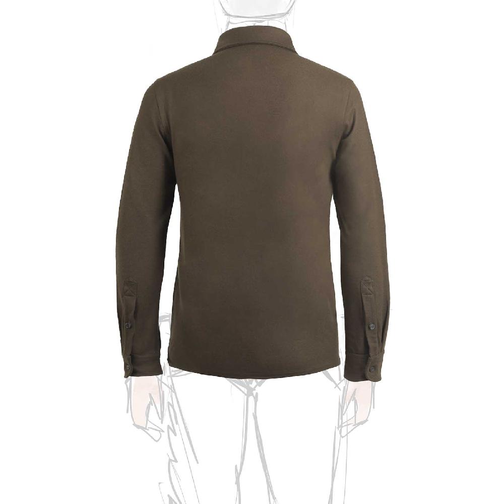 Rubinacci Camicia in cashmere verde militare In Saldo