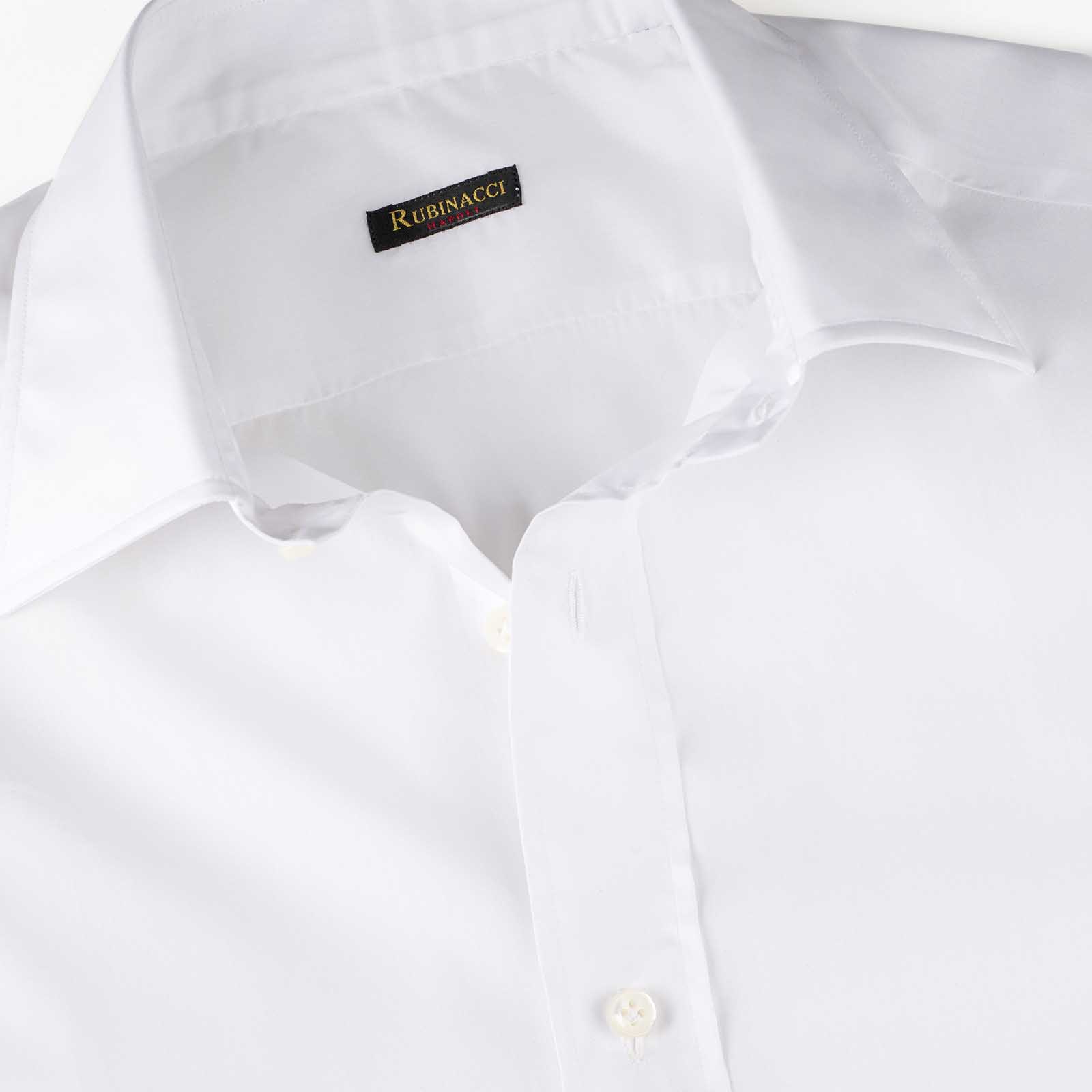 Rubinacci Camicia in cotone bianca Nuova
