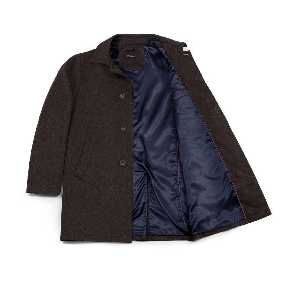 Rubinacci Giaccone in cashmere marrone Italia