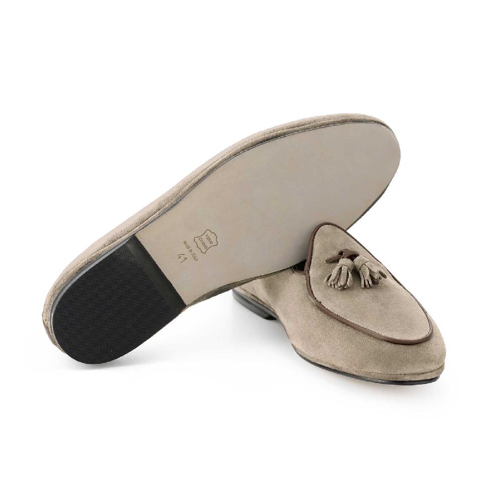 Rubinacci Marphy velour castoro con nappine Vendita calda