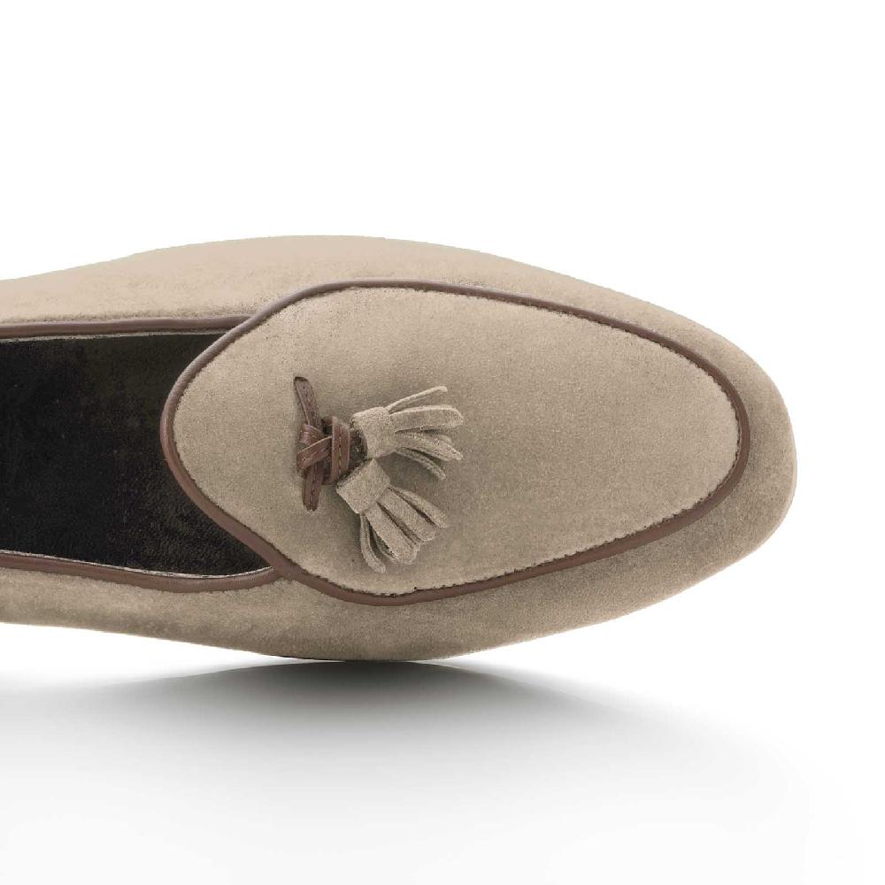 Rubinacci Marphy velour castoro con nappine Vendita calda