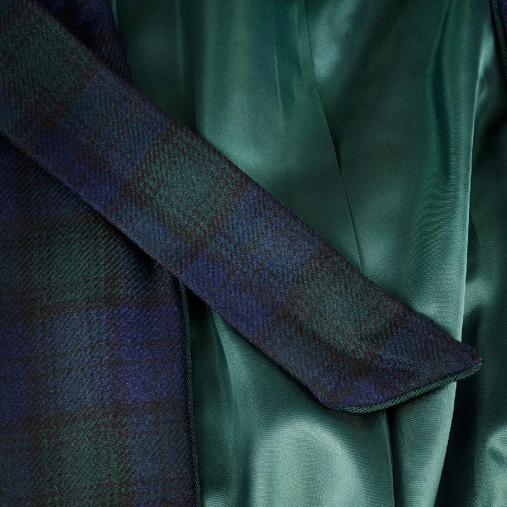 Rubinacci Vestaglia in lana e cashmere tartan Online