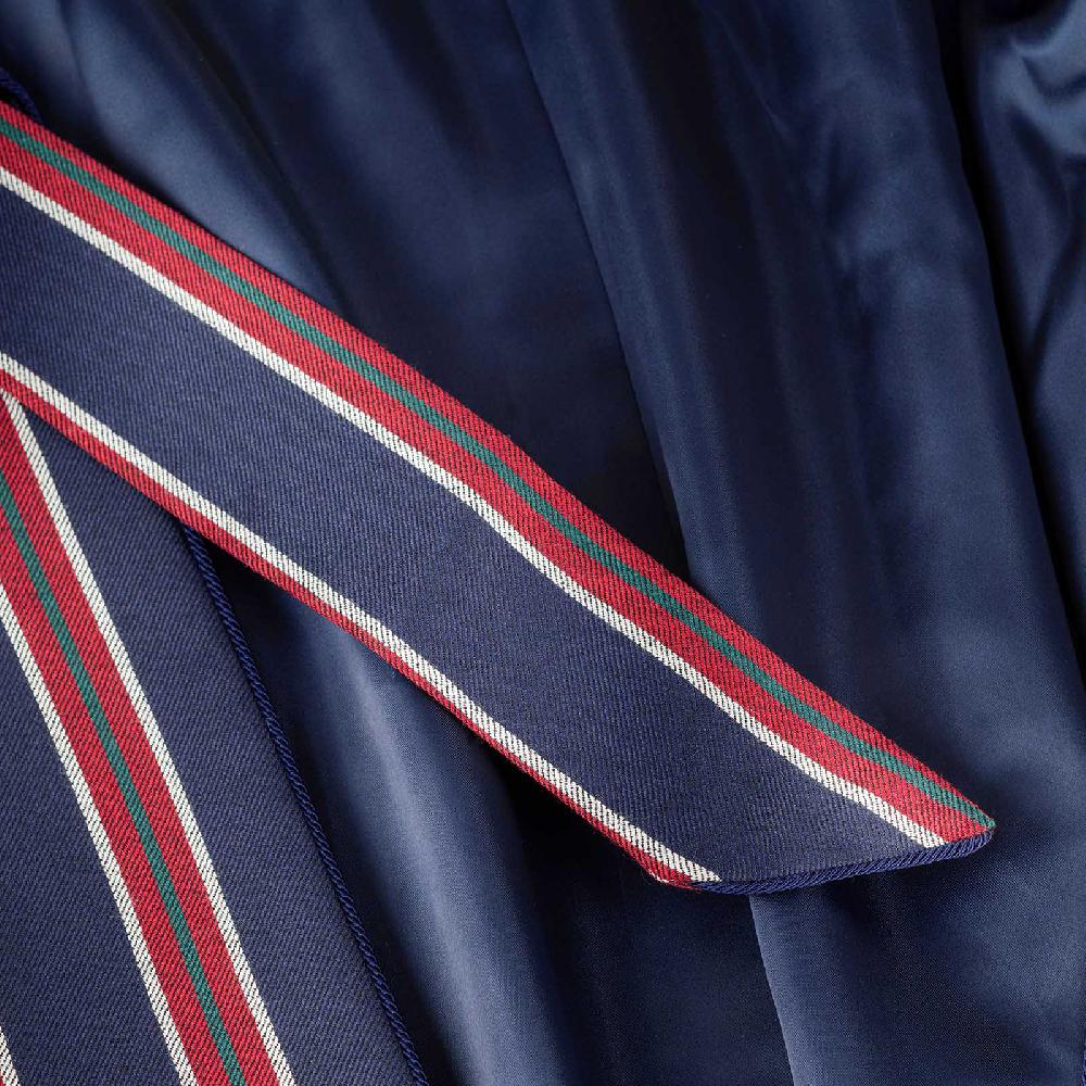 Rubinacci Vestaglia in lana e cashmere regimental Outlet