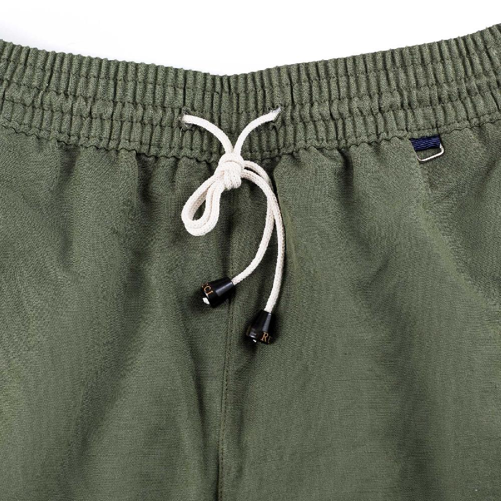 Rubinacci Costume da bagno verde in lino e cotone Italy