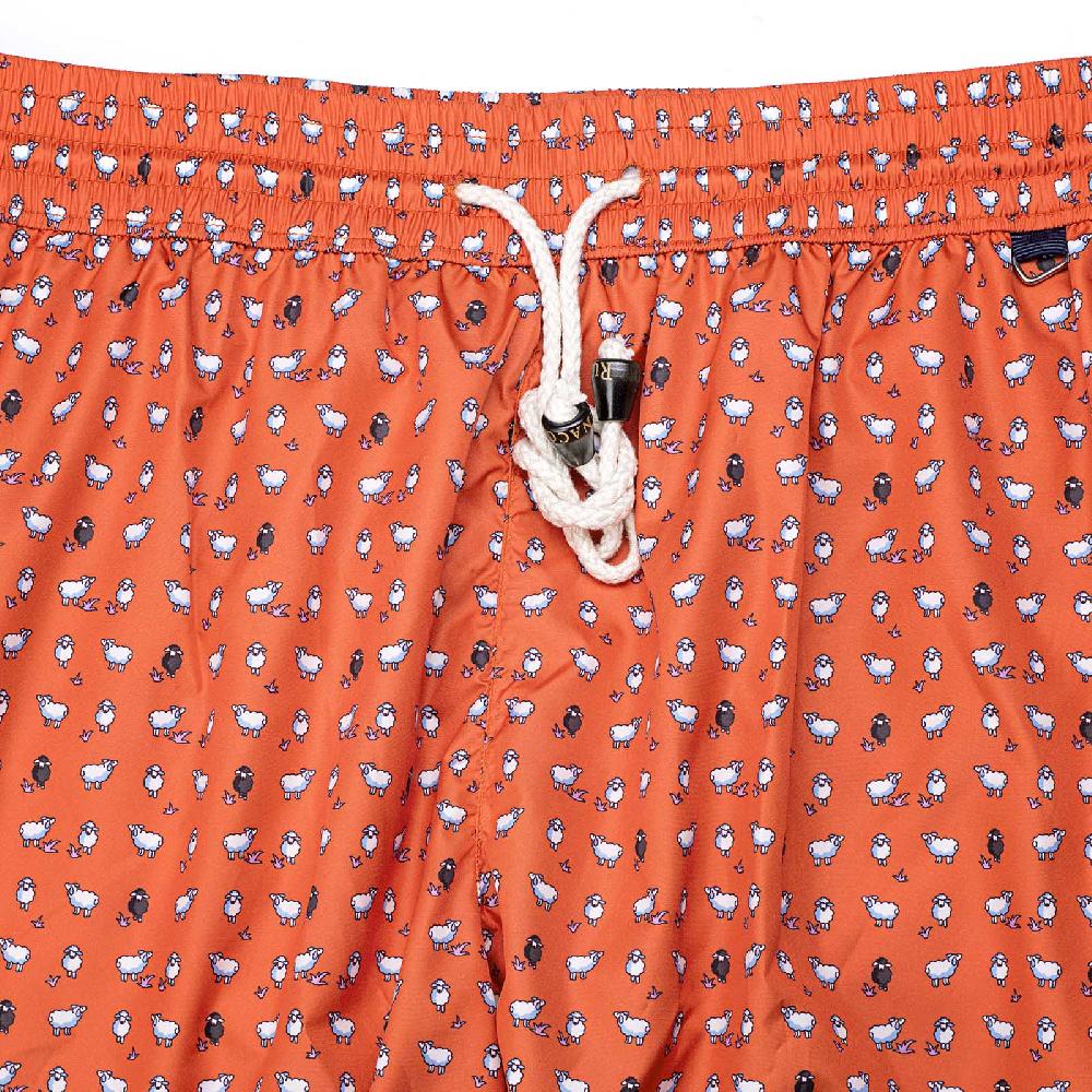 Rubinacci Costume con pecorelle arancio Italia