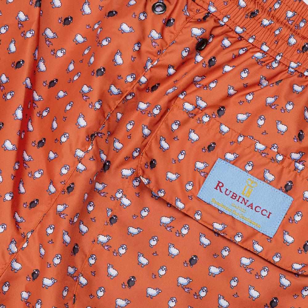 Rubinacci Costume con pecorelle arancio Italia