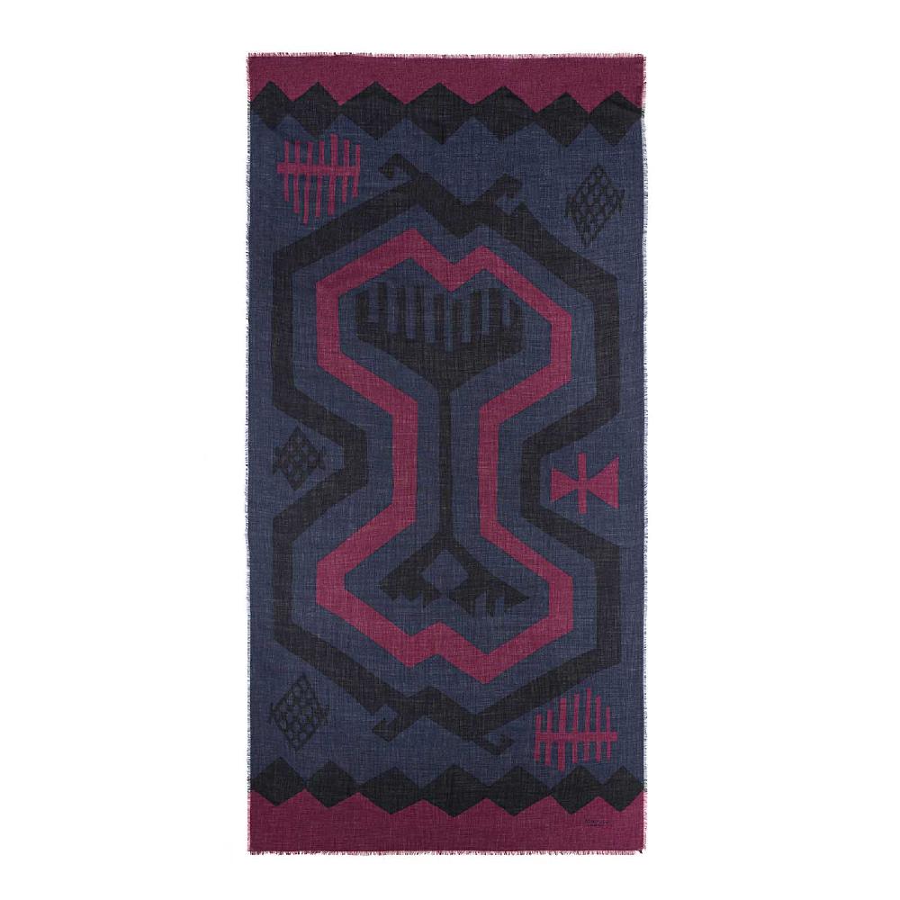 Rubinacci Sciarpa konia bordeaux Spedizione Gratuita