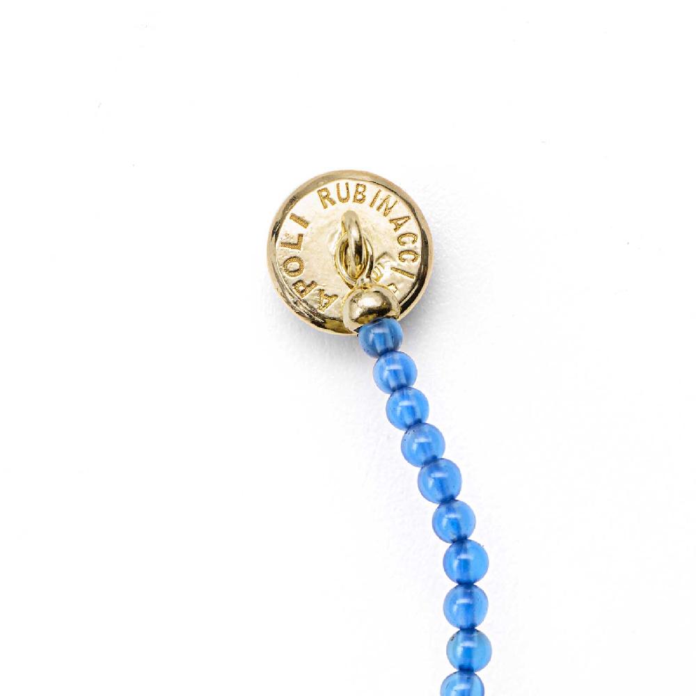 Rubinacci Bottone da bavero ruby in agata azzurro Prezzo Ridotto