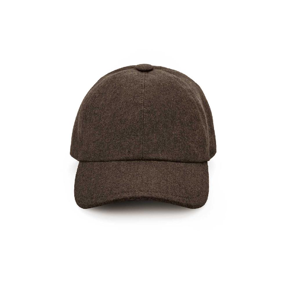 Rubinacci Cappello baseball in lana marrone Negozi Online