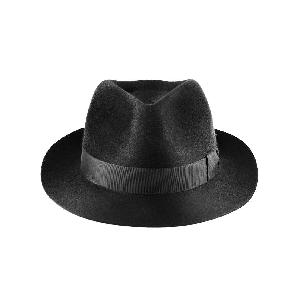 Rubinacci Fedora in cashmere nero Promozione Limitata