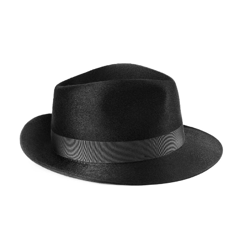 Rubinacci Fedora in cashmere nero Promozione Limitata