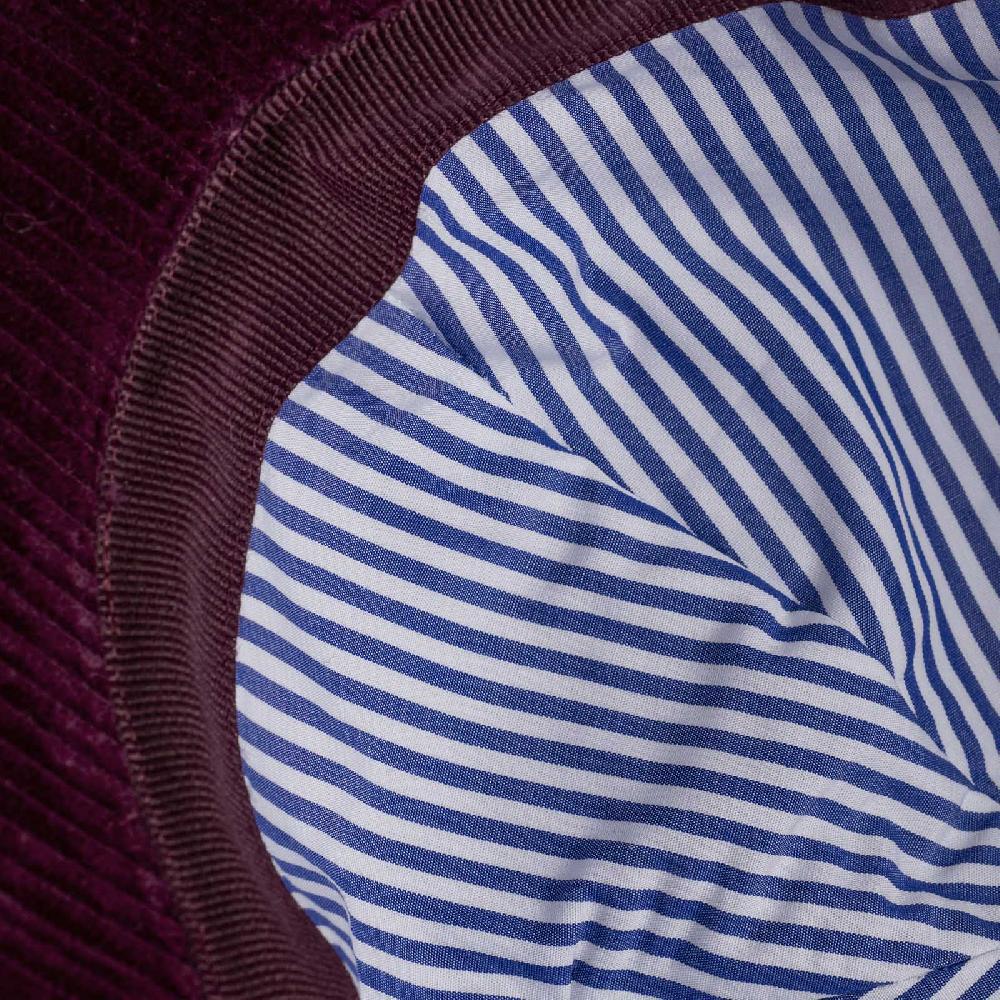 Rubinacci Cappello baseball in velluto a coste rubino Fino Al -60%