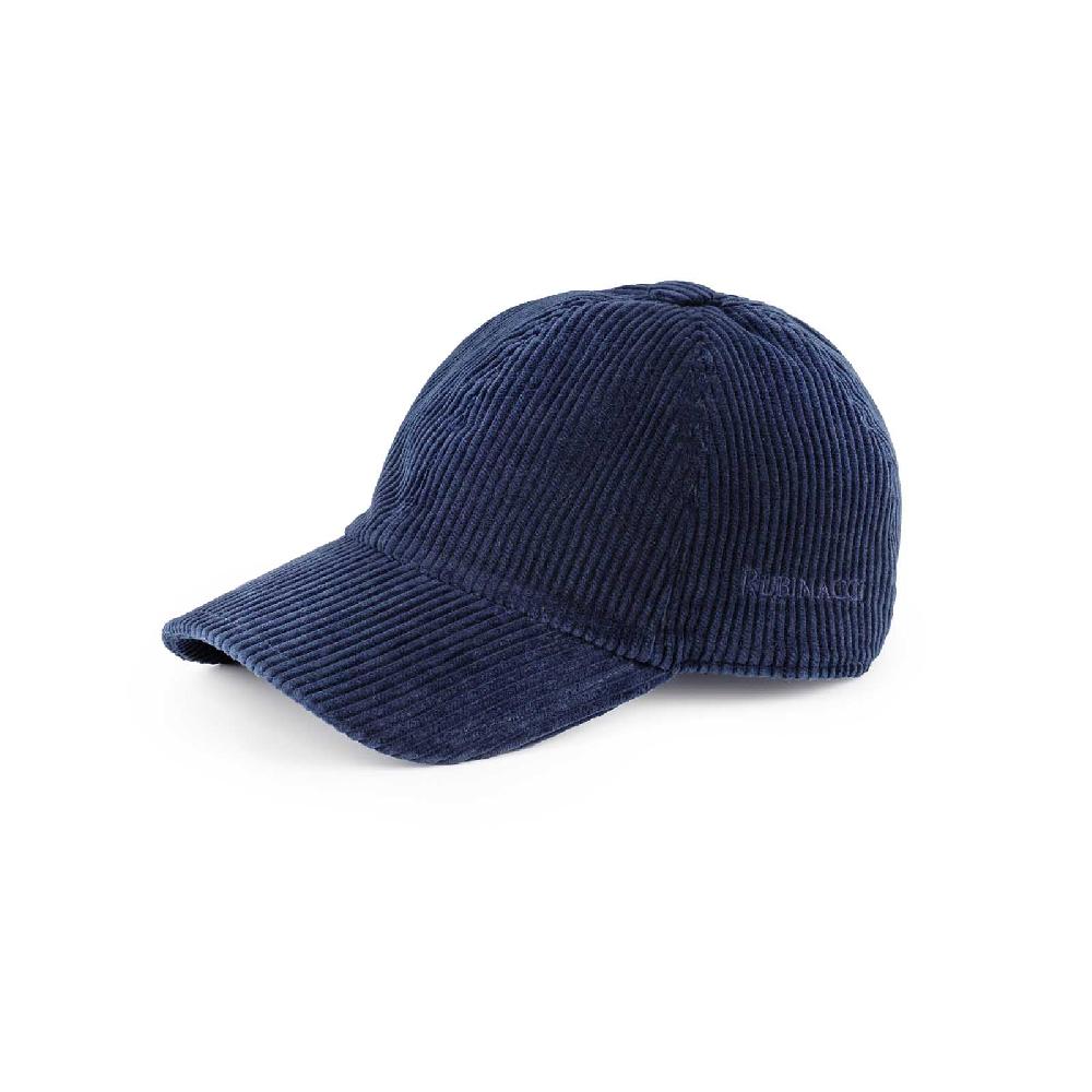 Rubinacci Cappello baseball in velluto a coste blu Shopping Online