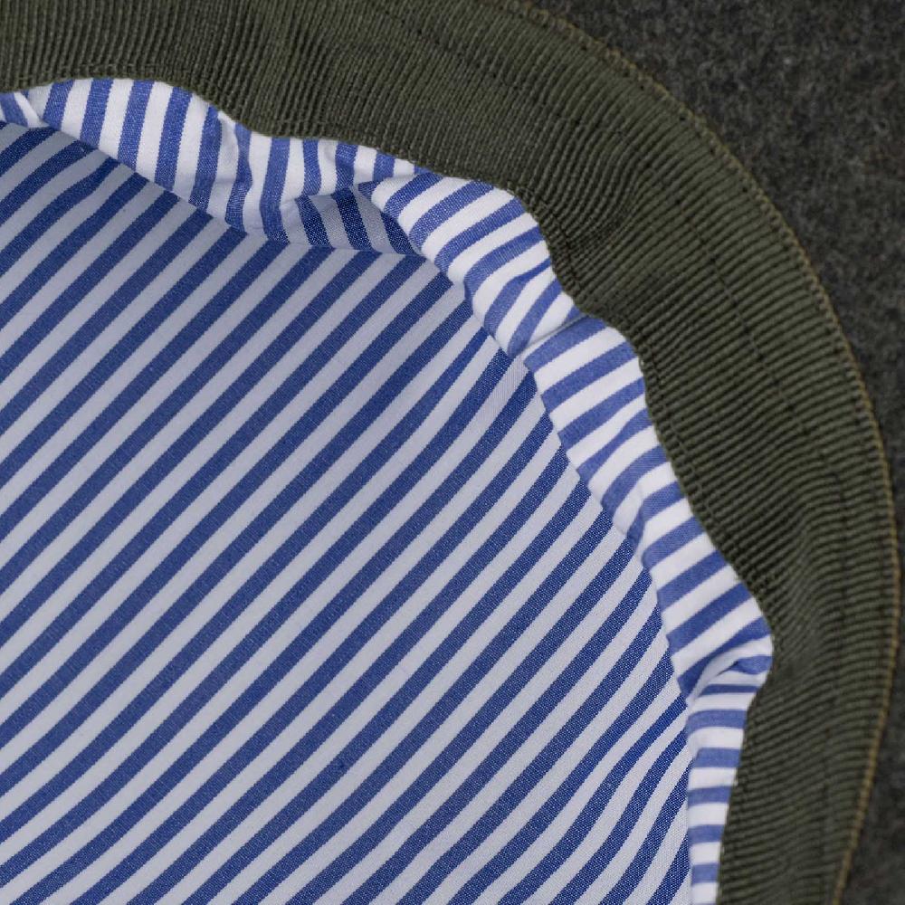 Rubinacci Coppola in lana verde militare Sottocosto