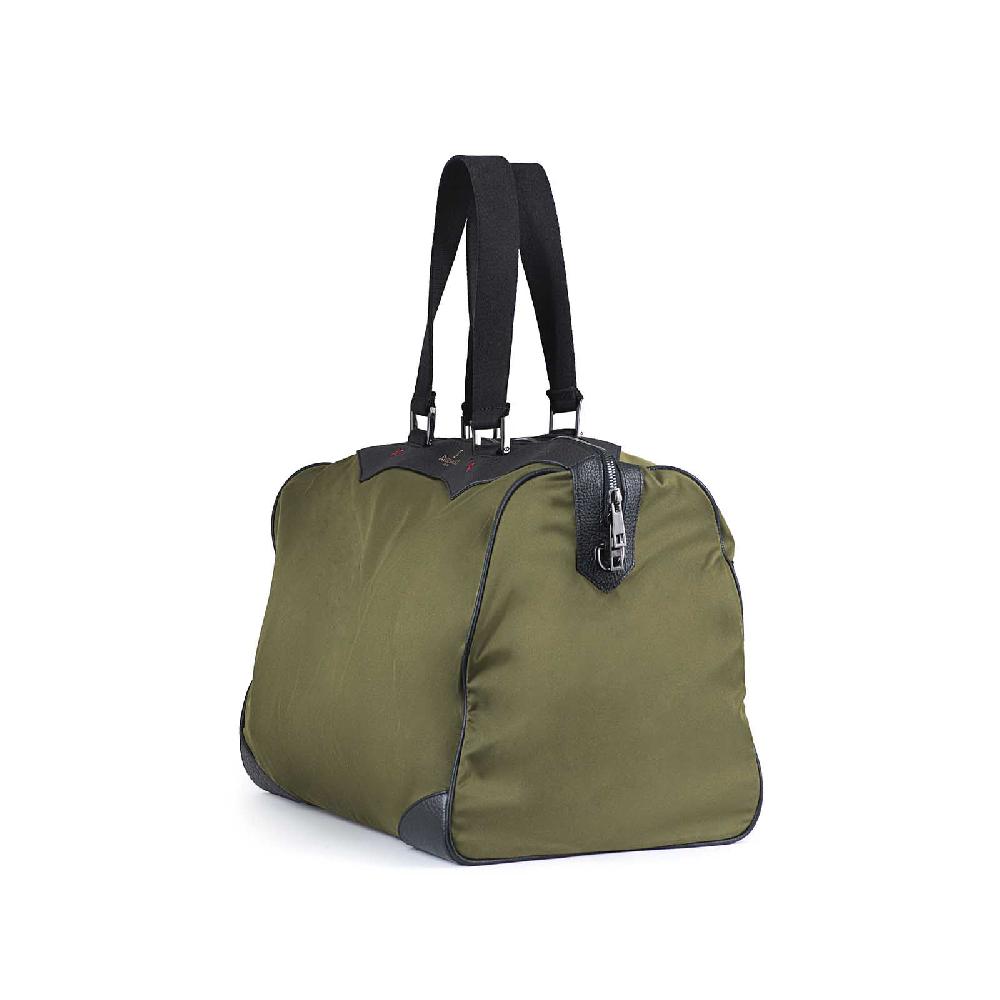 Rubinacci Borsa day to day in tela verde militare Sconto