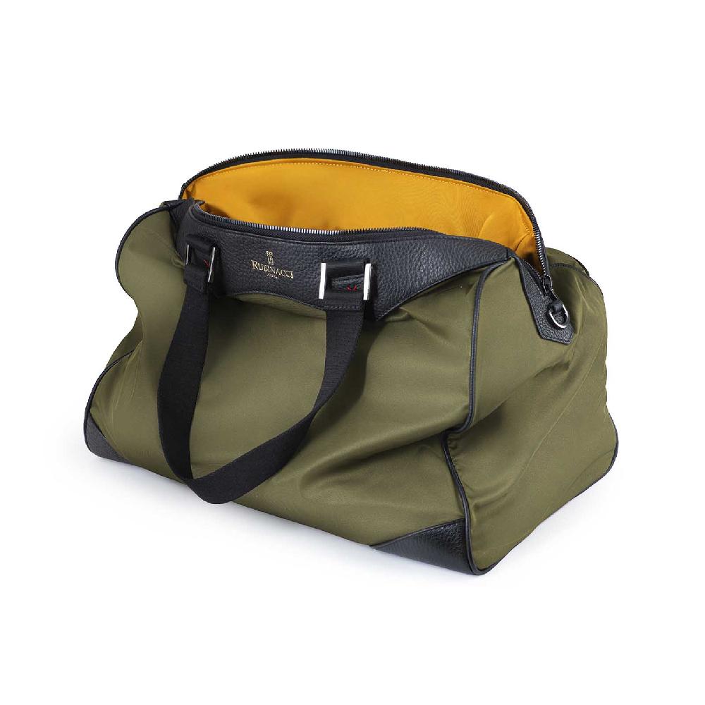 Rubinacci Borsa day to day in tela verde militare Sconto