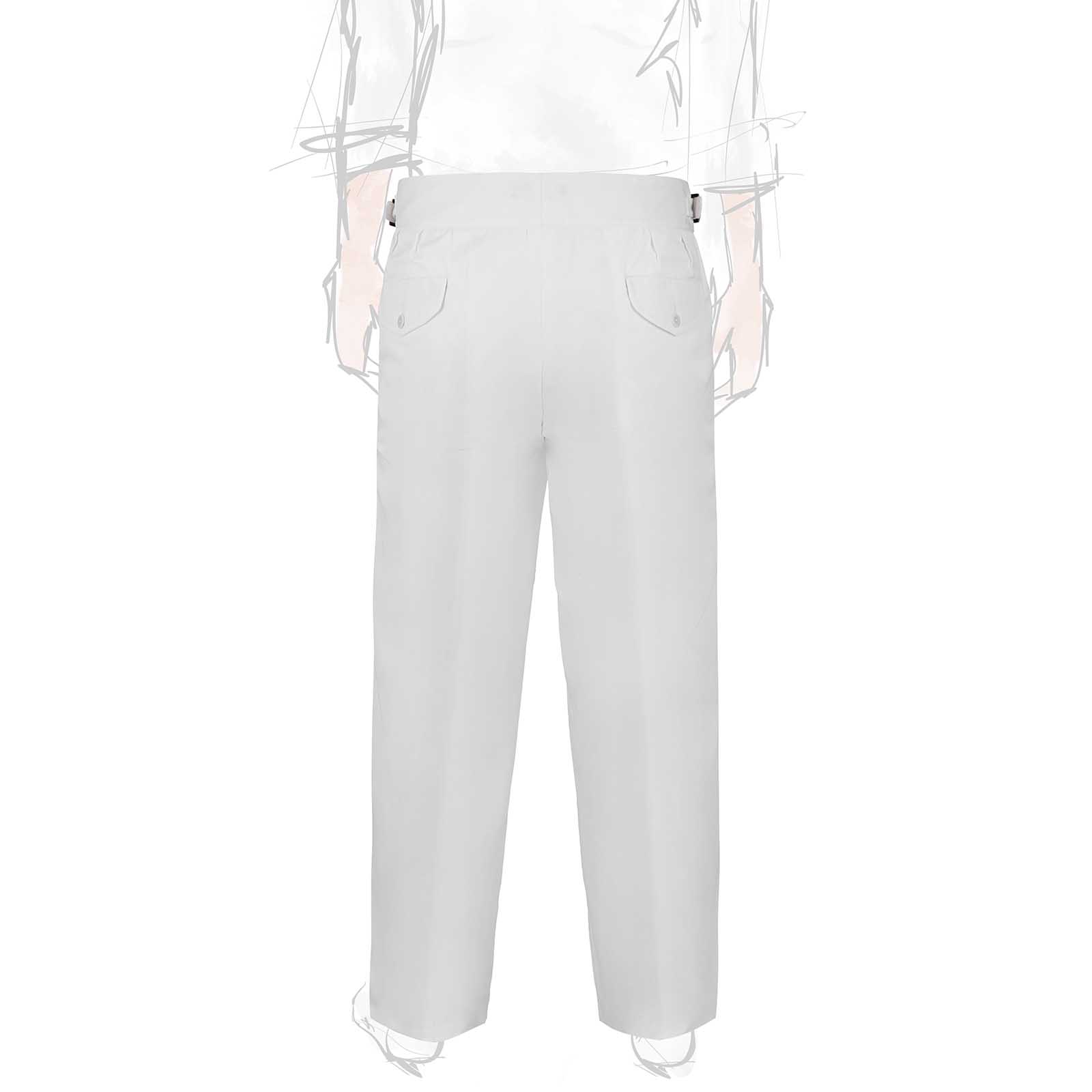 Rubinacci Vintage archive pantalone Manny in cotone bianco I Più Venduti
