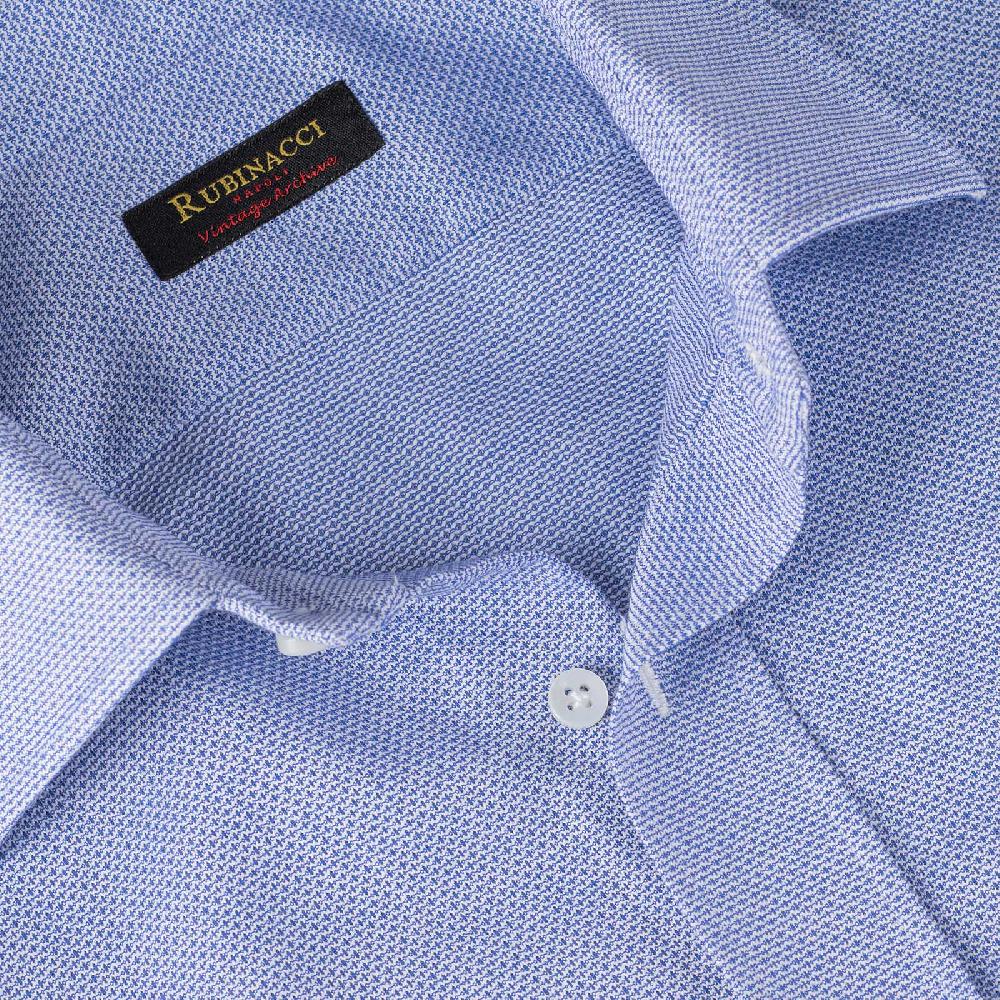 Rubinacci Vintage archive camicia in cellulare celeste Moda