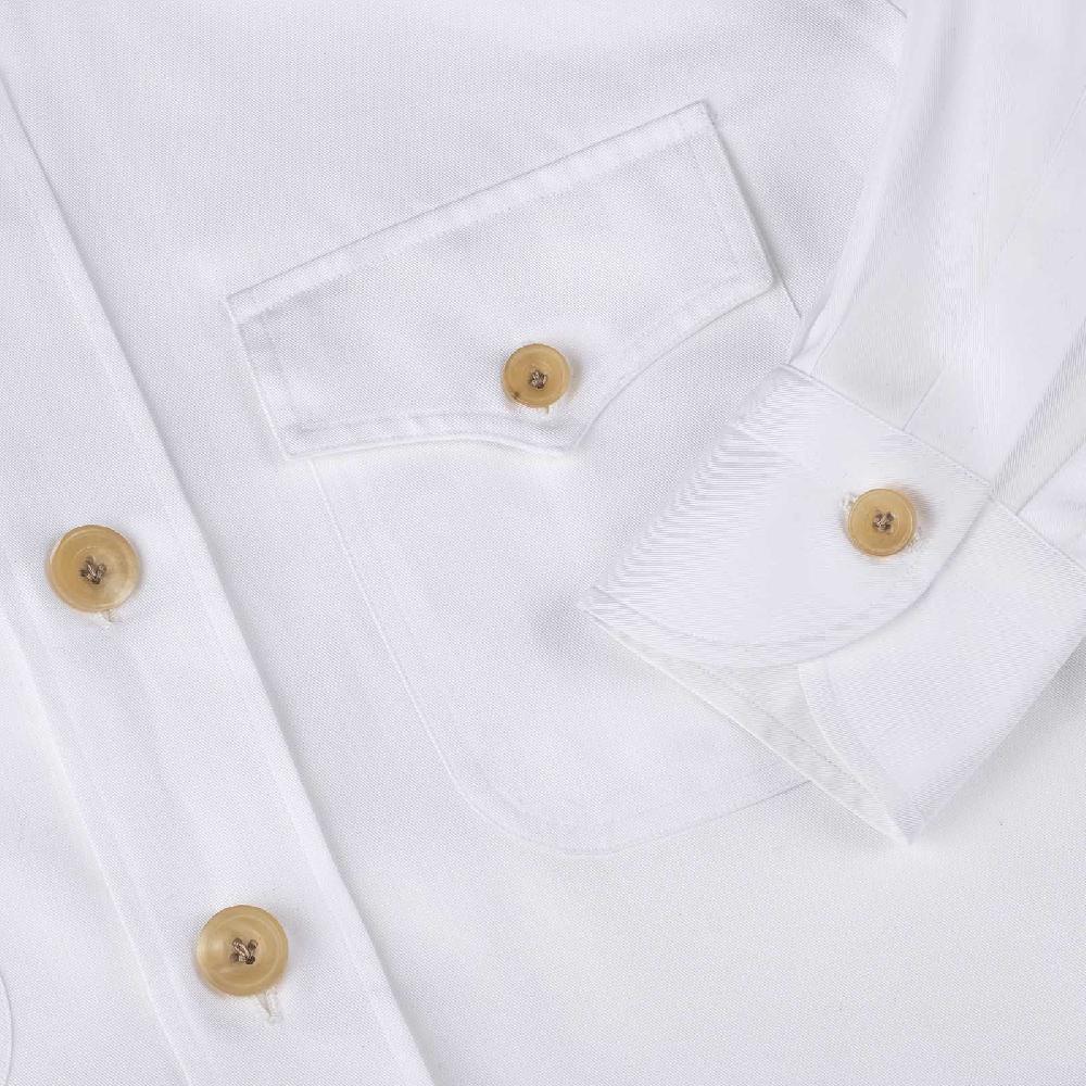 Rubinacci Vintage archive sahariana in cotone bianco Spedizione Gratuita