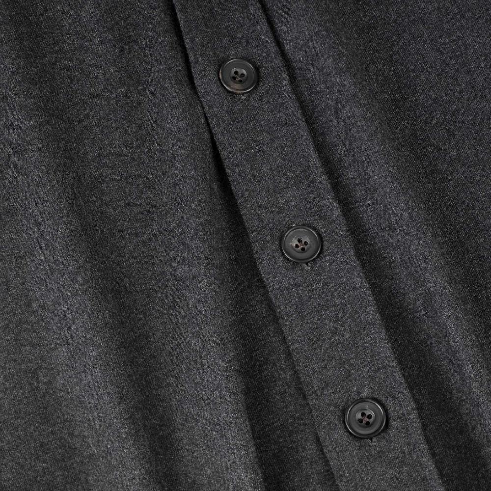 Rubinacci Overshirt in lana grigio Offerta