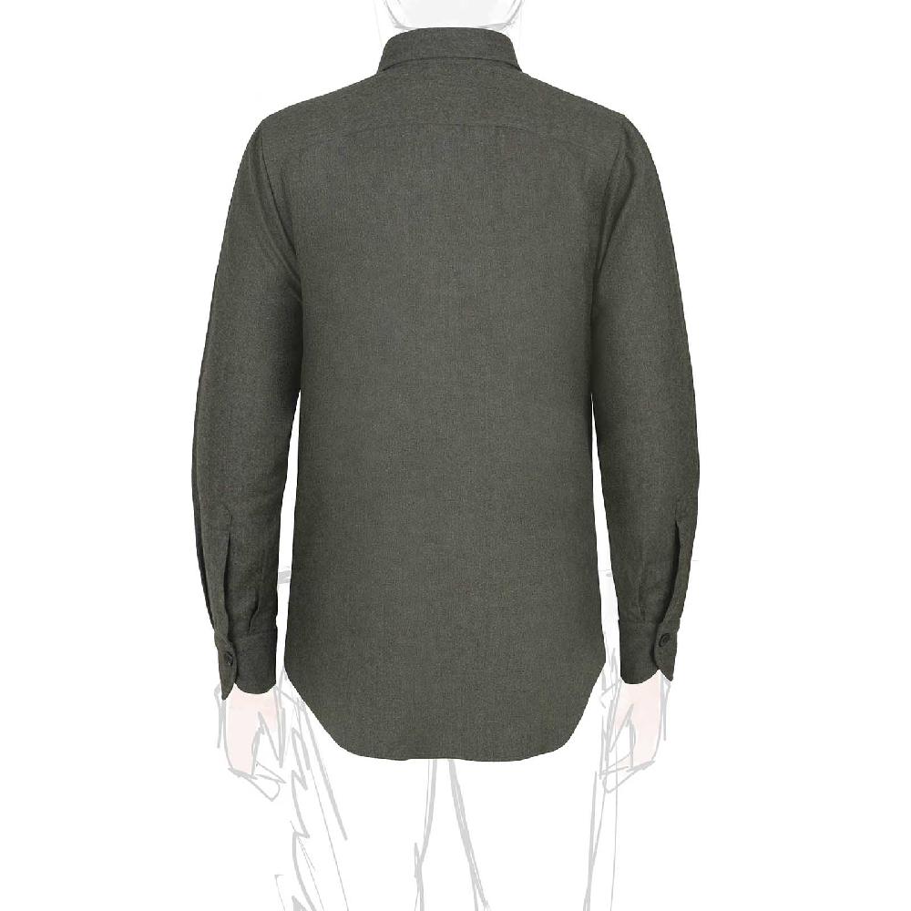 Rubinacci Overshirt in lana verde Online