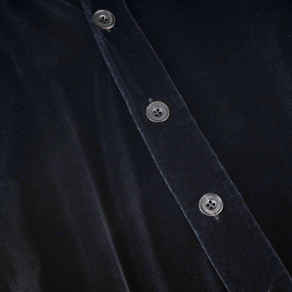 Rubinacci Overshirt in velluto nero In Vendita