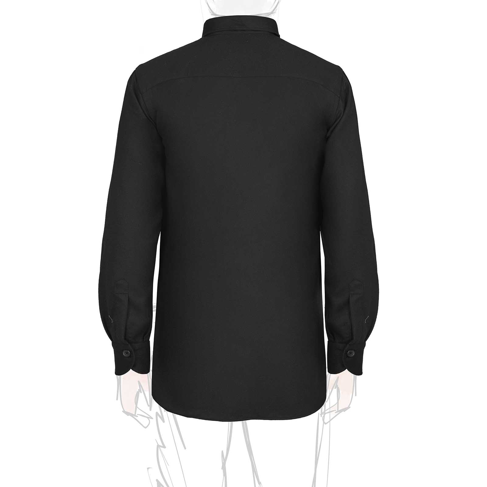 Rubinacci Overshirt in lana nero Saldi