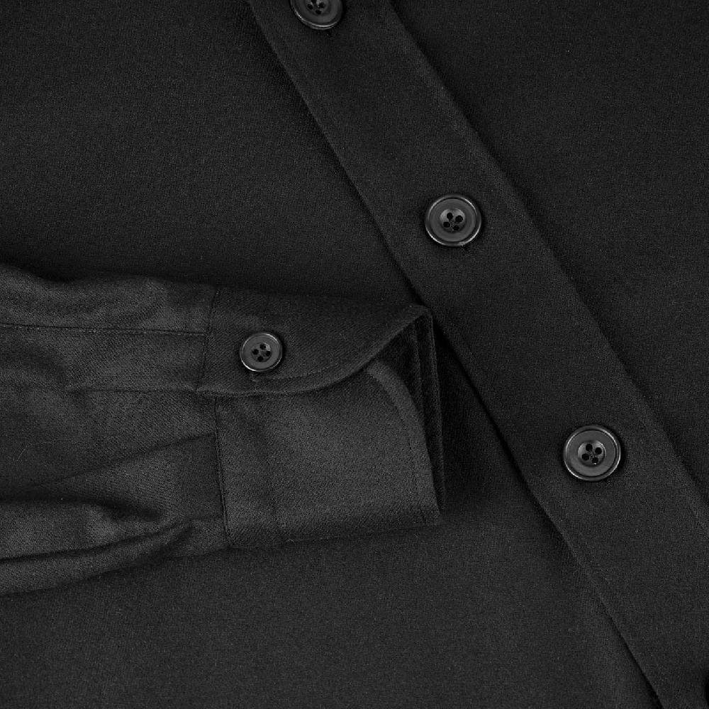 Rubinacci Overshirt in lana nero Saldi