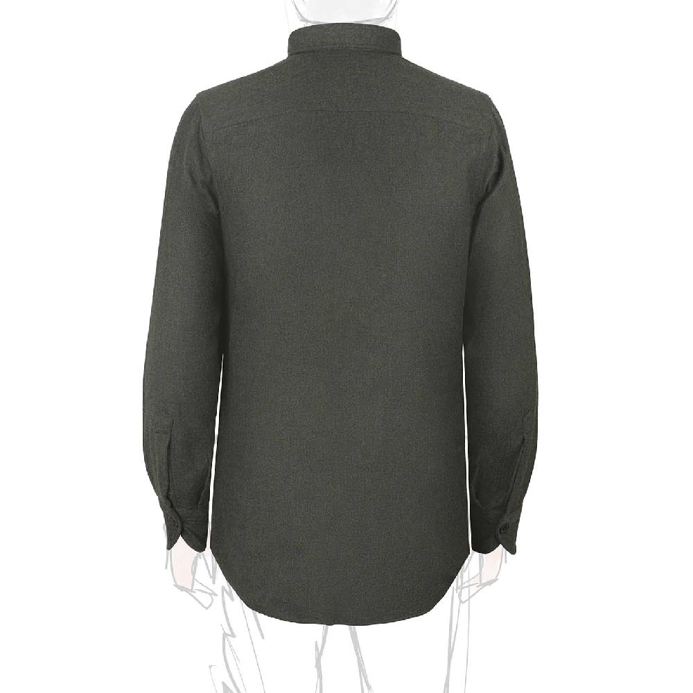 Rubinacci Overshirt in lana e seta verde Hotsell