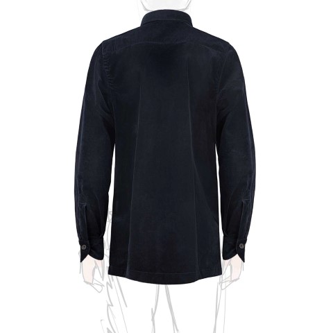 Rubinacci Sahariana in velluto blu Moda