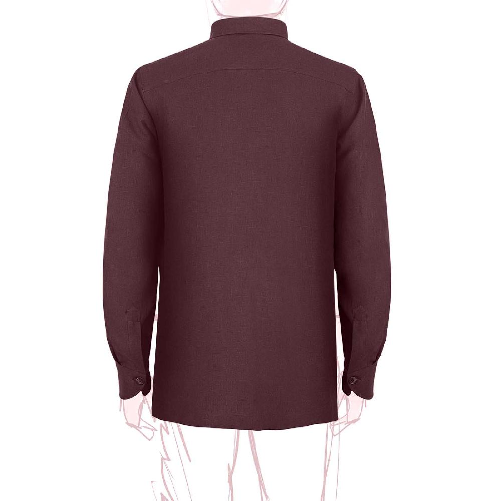 Rubinacci Sahariana in lino bordeaux 2025
