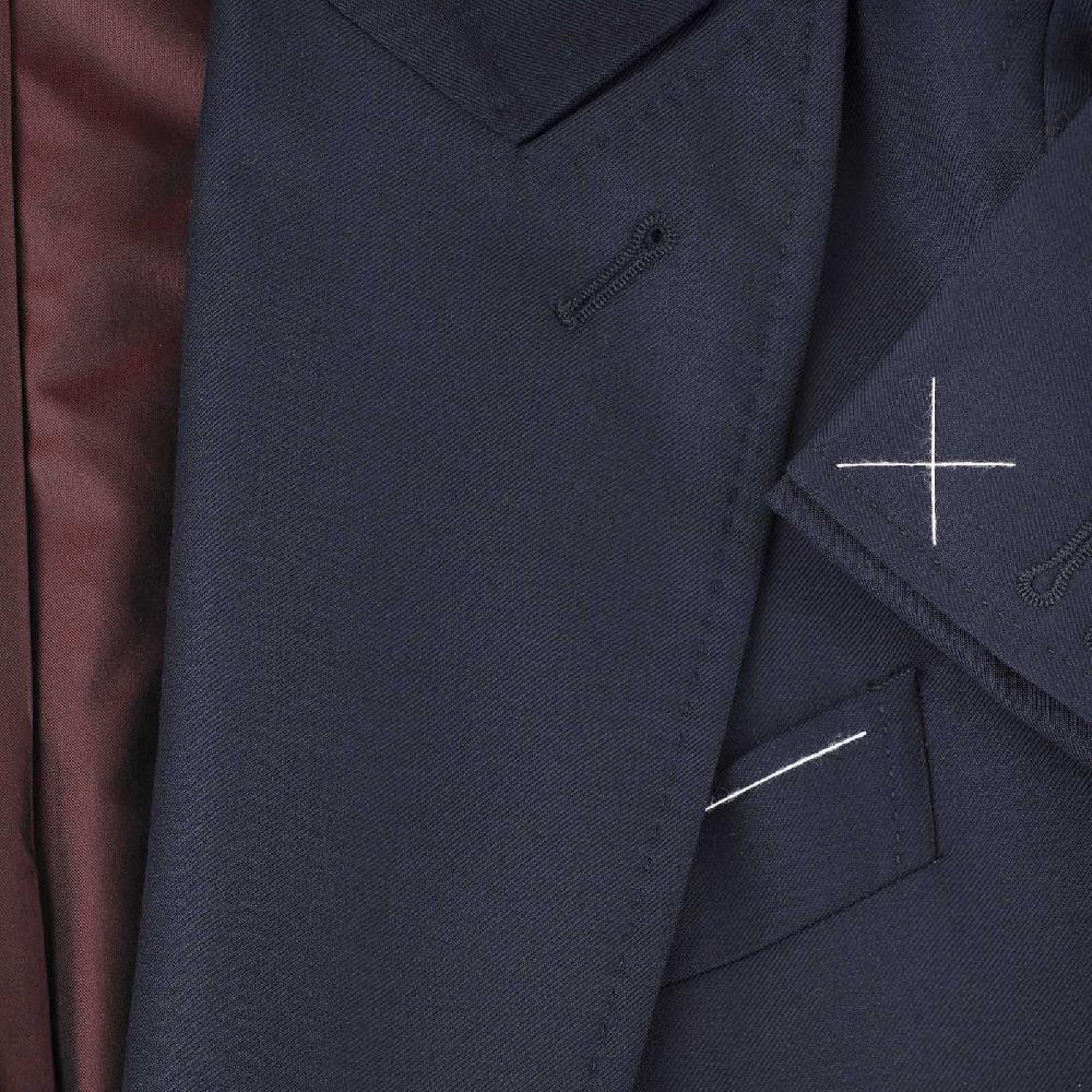 Rubinacci Giacca in Lana “Green Certified” blu Negozi Online