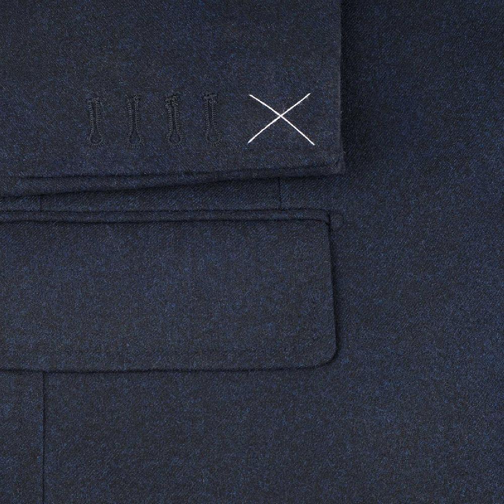 Rubinacci Giacca in flanella blu Consegna Veloce