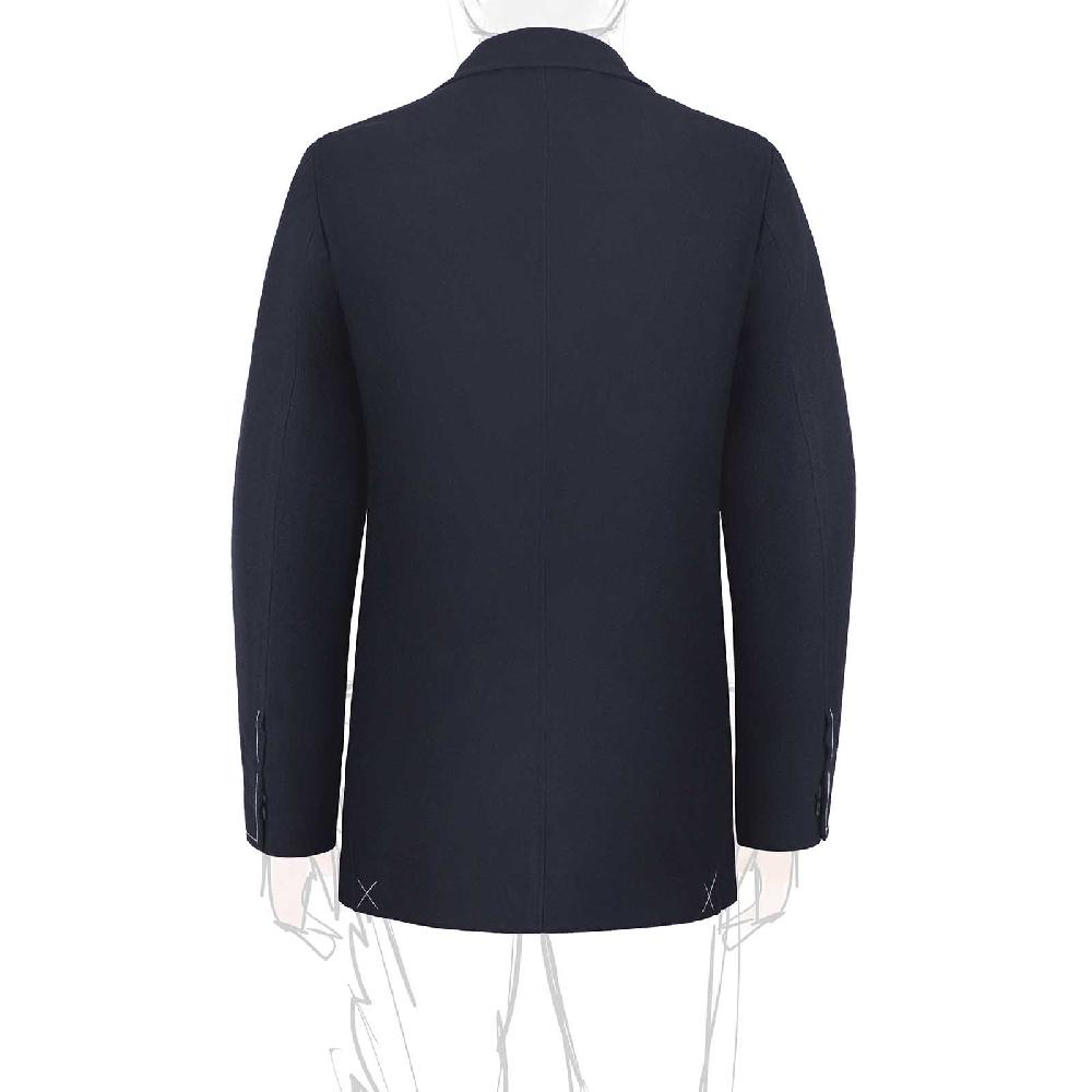 Rubinacci Giacca in lana blu Prezzo Ridotto