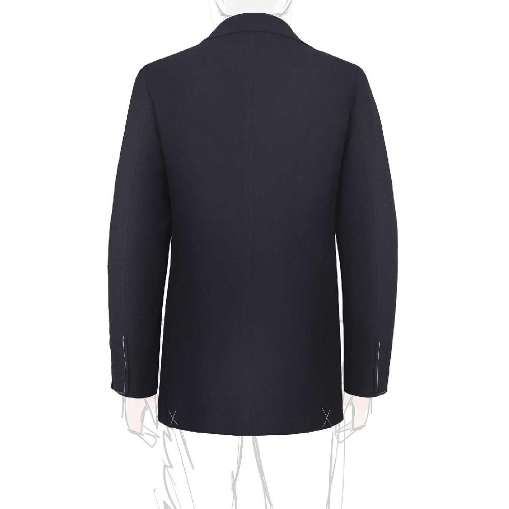 Rubinacci Giacca in cashmere spigato blu Convenienza