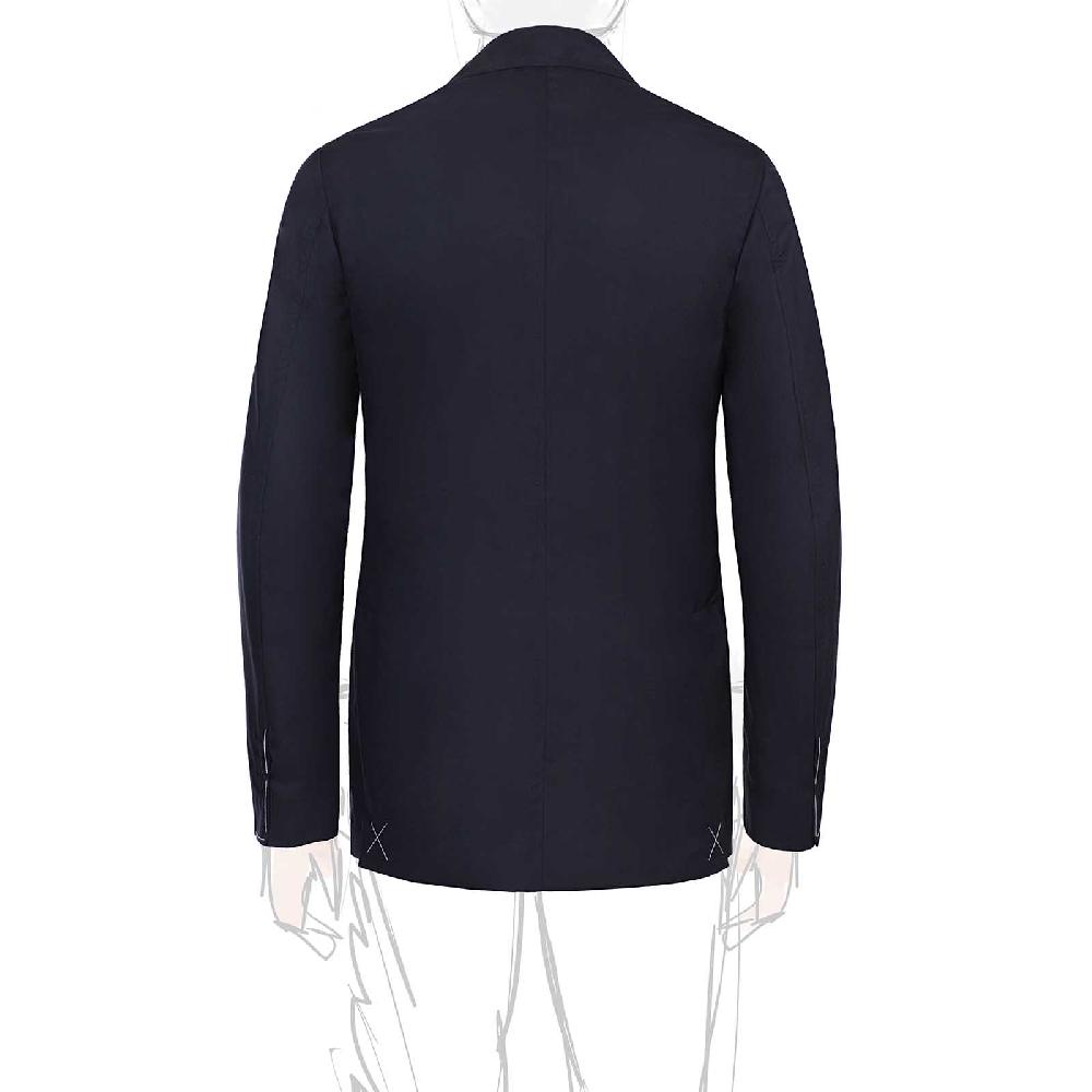 Rubinacci Giacca in lana blu In Vendita