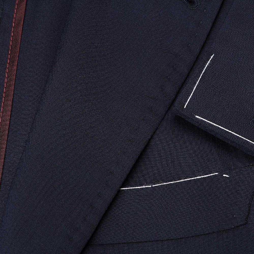 Rubinacci Giacca in lana blu In Vendita