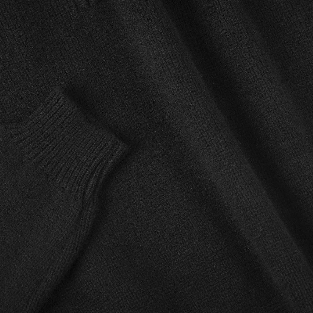 Rubinacci Pull mezza zip in cashmere nero Negozio